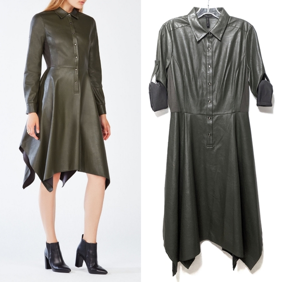 Banana Republic Dresses & Skirts - [BANANA REPUBLIC] Beatryce Faux Leather Dress S